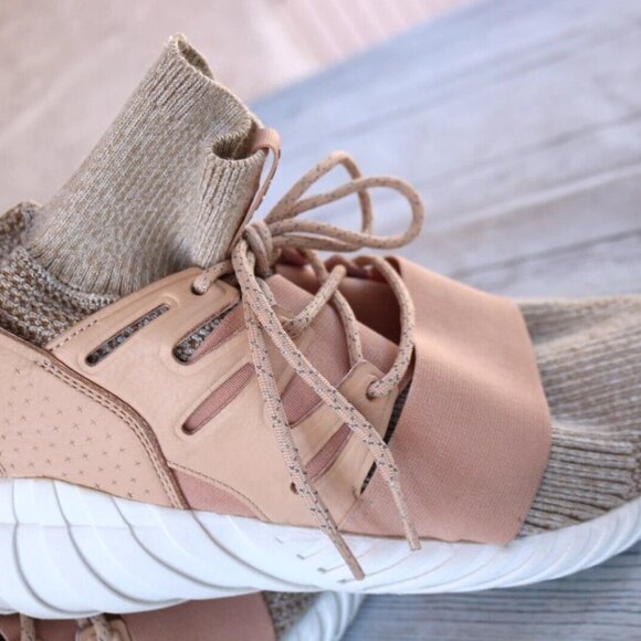 Adidas Tubular Doom Primeknit Mens Sneakers Pale Nude BB2390 main image 13